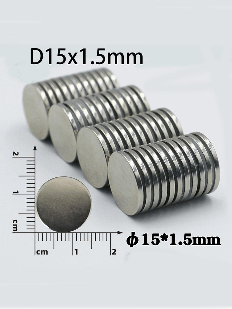 20/50/100 шт. 15x1,5 Круглый магнит 15 мм x 1,5 мм Хороший круглый магнит 15x1,5 мм 15*1,5