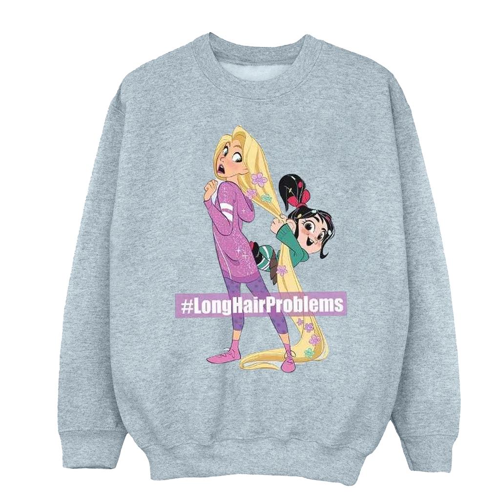 Disney Womens/Ladies Wreck It Ralph Rapunzel And Vanellope Sweatshirt