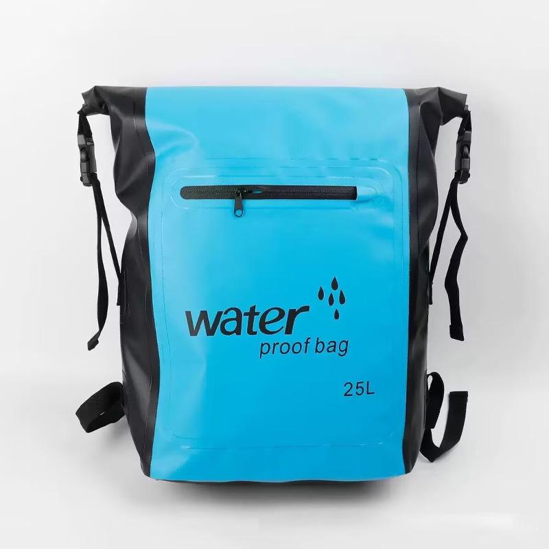 25L Outdoor Waterproof Wear-Resistant PVC Backpack for Rafting and Swimming