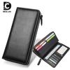 New Long Wallet Men's First Layer Cowhide Wallet Men's Retro Business Zipper Multi-card Large-capacity Clutch Bag