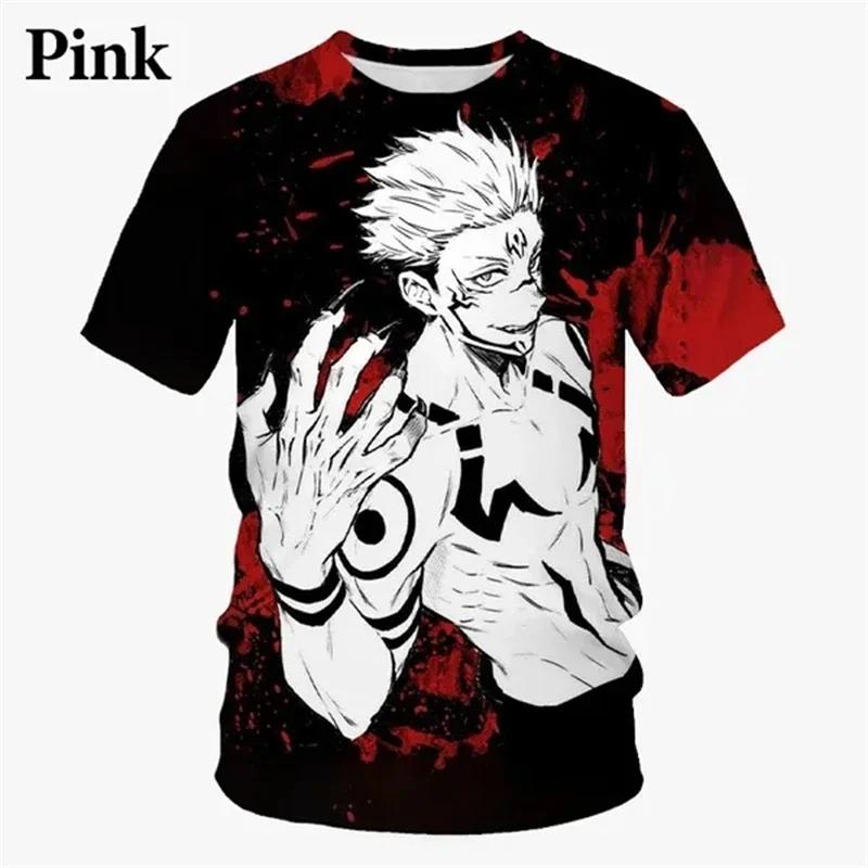 Summer Men Chilren T Shirt Japanese Anime Jujutsu Kaisen 3D Printed T Shirts Casual Fashion Streetwear Tees Tshirt Kids Boys Top