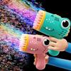 Dinosaur Bubble Gun Automatic Blowing Soap Handheld Bubble Machine Cartoon Bubbles Gun Kids Toys Summer Beach Bath Outdoor Toys