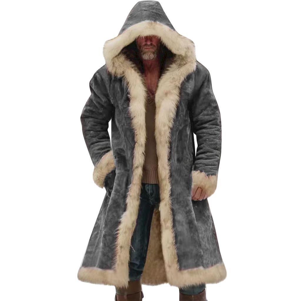 Мужская однотонная куртка с карманом на пуговицах, рабочая одежда плюс, мужское повседневное длинное пальто