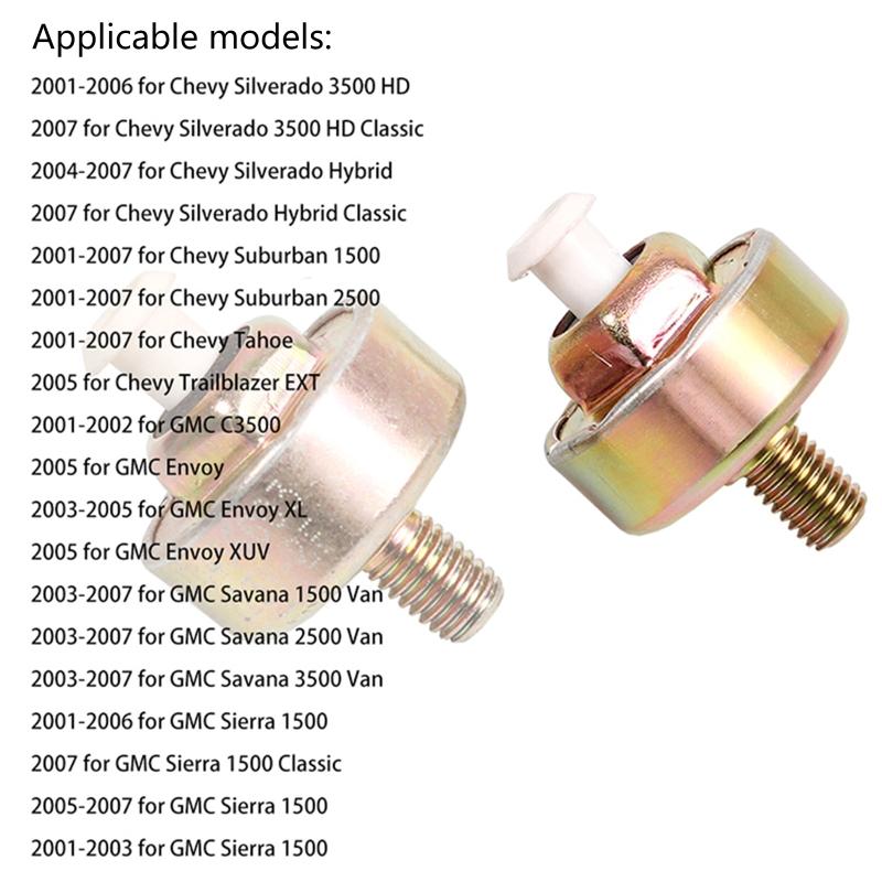12589867  Knock Sensors with Wiring Harness Kit for 1 6 LQ9 4.8L 5.3L 6.0L 8.1L