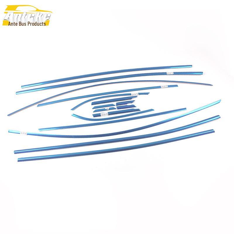 Compatible Stainless Steel Anti-Scratch Window Trim and Decorative Stickers for 2021 ID.4X Car.