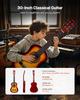 VEVOR Classical Guitar, 780 mm, Wood Classical Guitar Starter Kit for Beginners, with Nylon Strings, Gig Bag, Strap, Tuner, Extra Strings, Picks