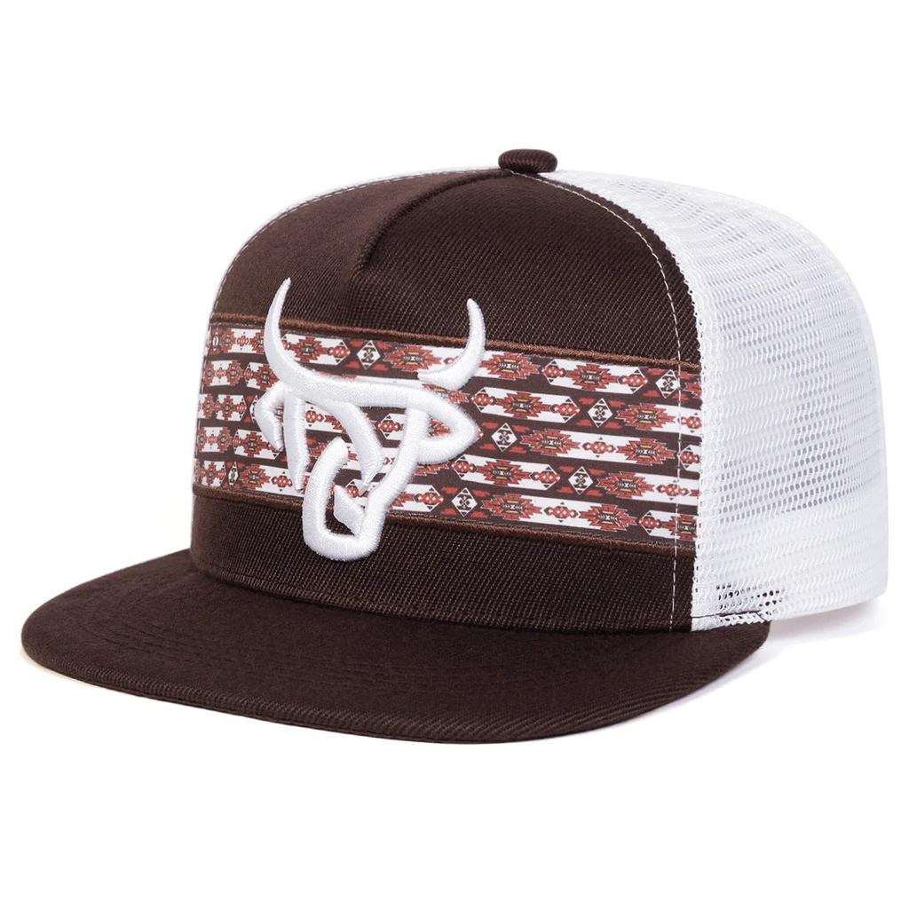 Net Hip-Hop Stitching Embroidered Head Ox Neutral Gender Women Men For Hats Spring Summer Outdoor Adjustable Casual Baseball Caps Sunscreen Hat