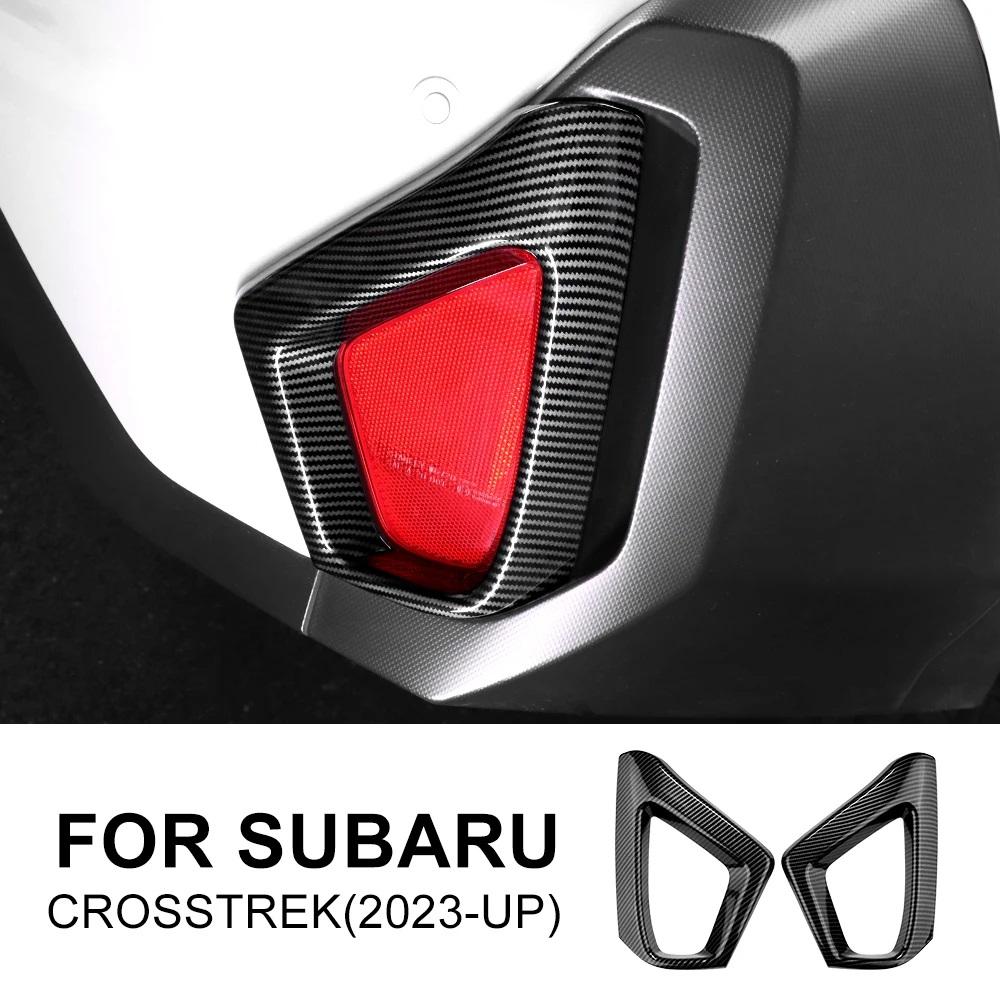 ABS For Subaru Crosstrek 2024 Impreza 2024 Control Panel Water Cup Frame Carbon Fiber Pattern Style RHD LHD Decor Accessories