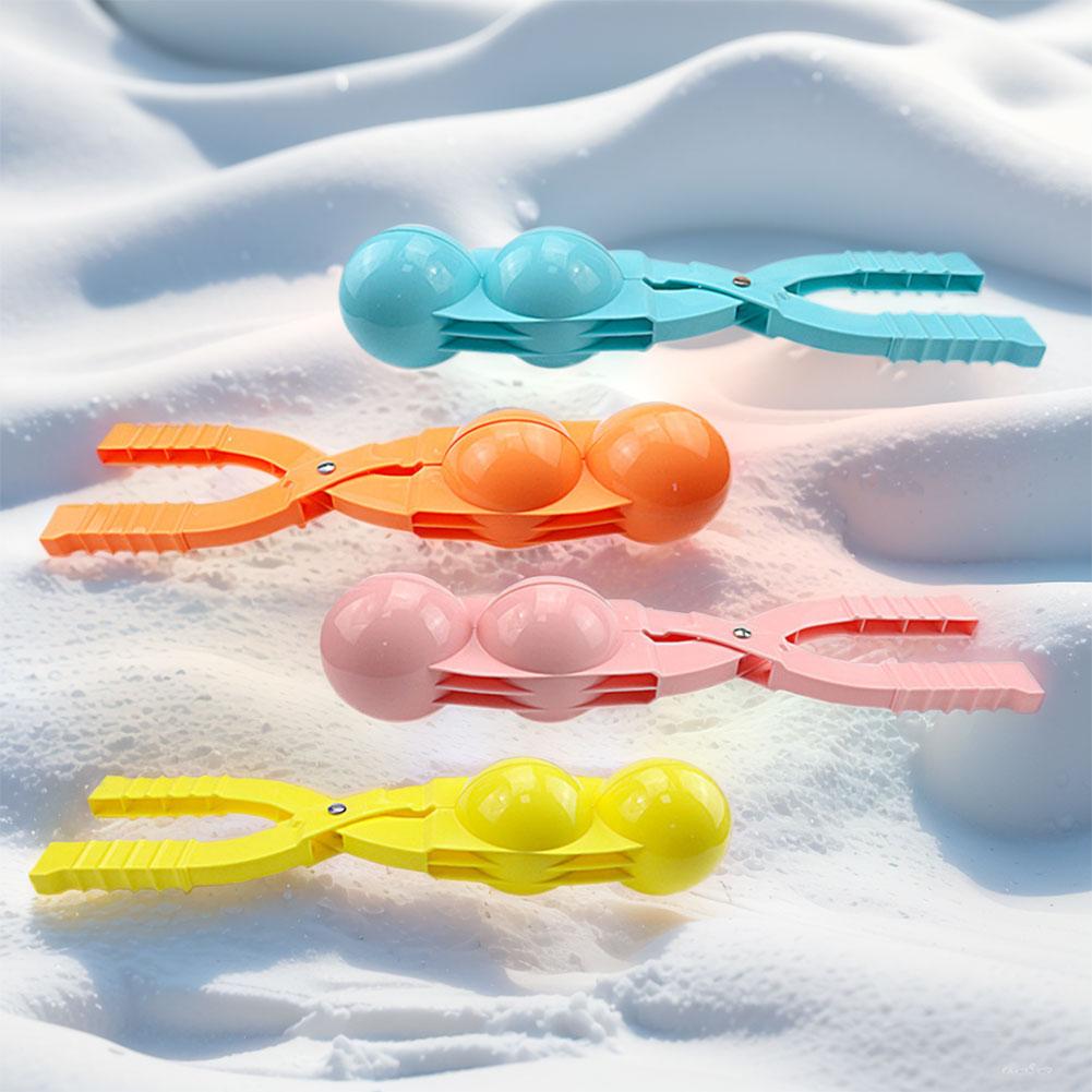 1/3/5 шт. Снежный зажим Многофункциональные клипсы для изготовления снежков Клипсы для снежных комков Двойной шарик Форма для рисовых шариков для снежной битвы