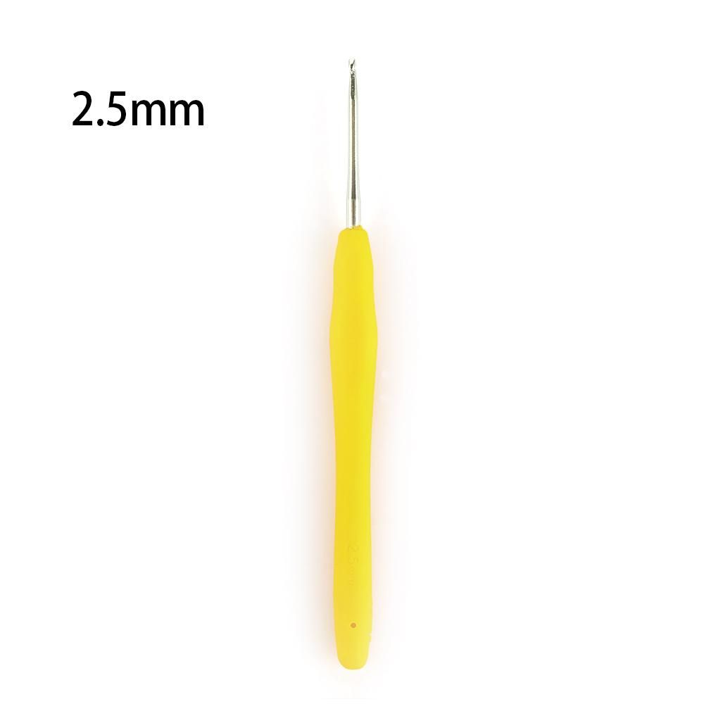 2.0-10mm Multicolor Craft Tools Ergonomic Handle Weave Yarn Knitting Needles Crochet Hook Aluminum