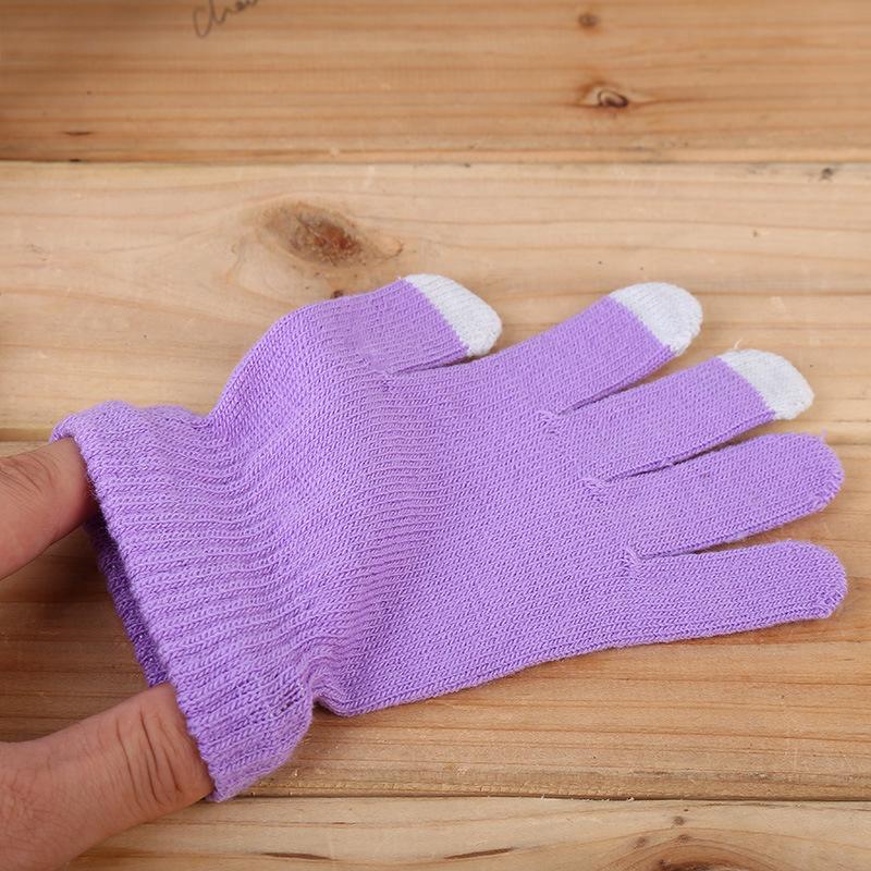 K-Pop Demon Hunters Girls Boys Gloves Cartoon Letter Adult Screen Gloved Winter Warm Anime Accessories Kids Birthday Cute Gifts