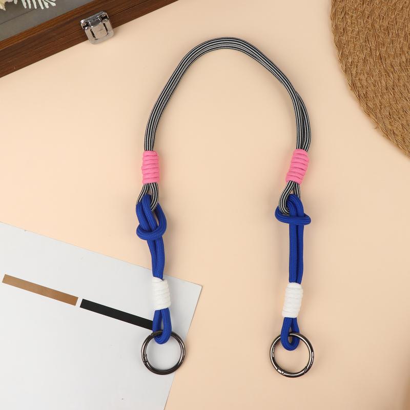 Knotted Nylon Bag Strap Anti-slip Adjustable Wide Shoulder Replacement Strap for Backpack Purse Office Use
