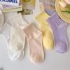 Женские демисезонные носки до середины икры Zhuji Macaron - Милые, Однотонные, В стиле академии