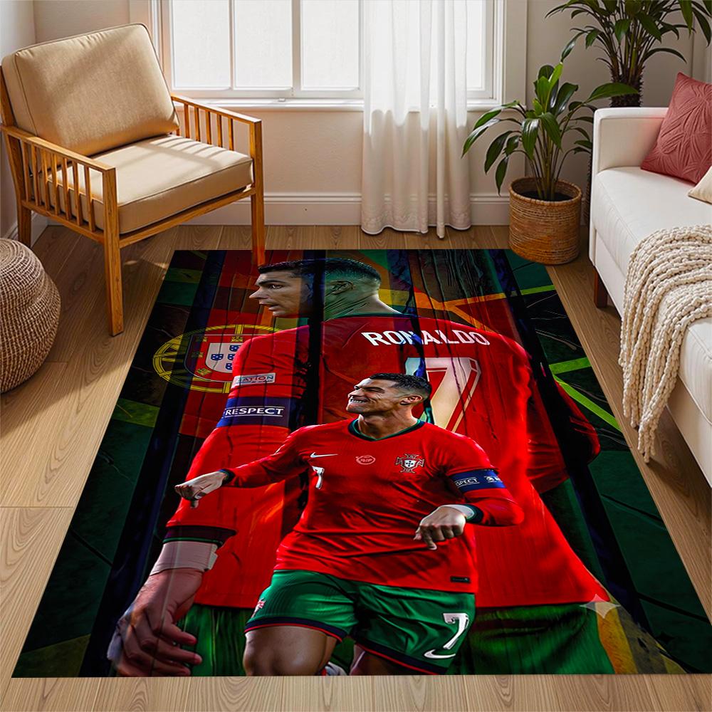 Welcome Cr7 Area Rug Perfect for Dormitory Balcony Foyer Study room Antislip Carpet Anime Office Decor Perfect Gift for Valentine's Wedding Birthday