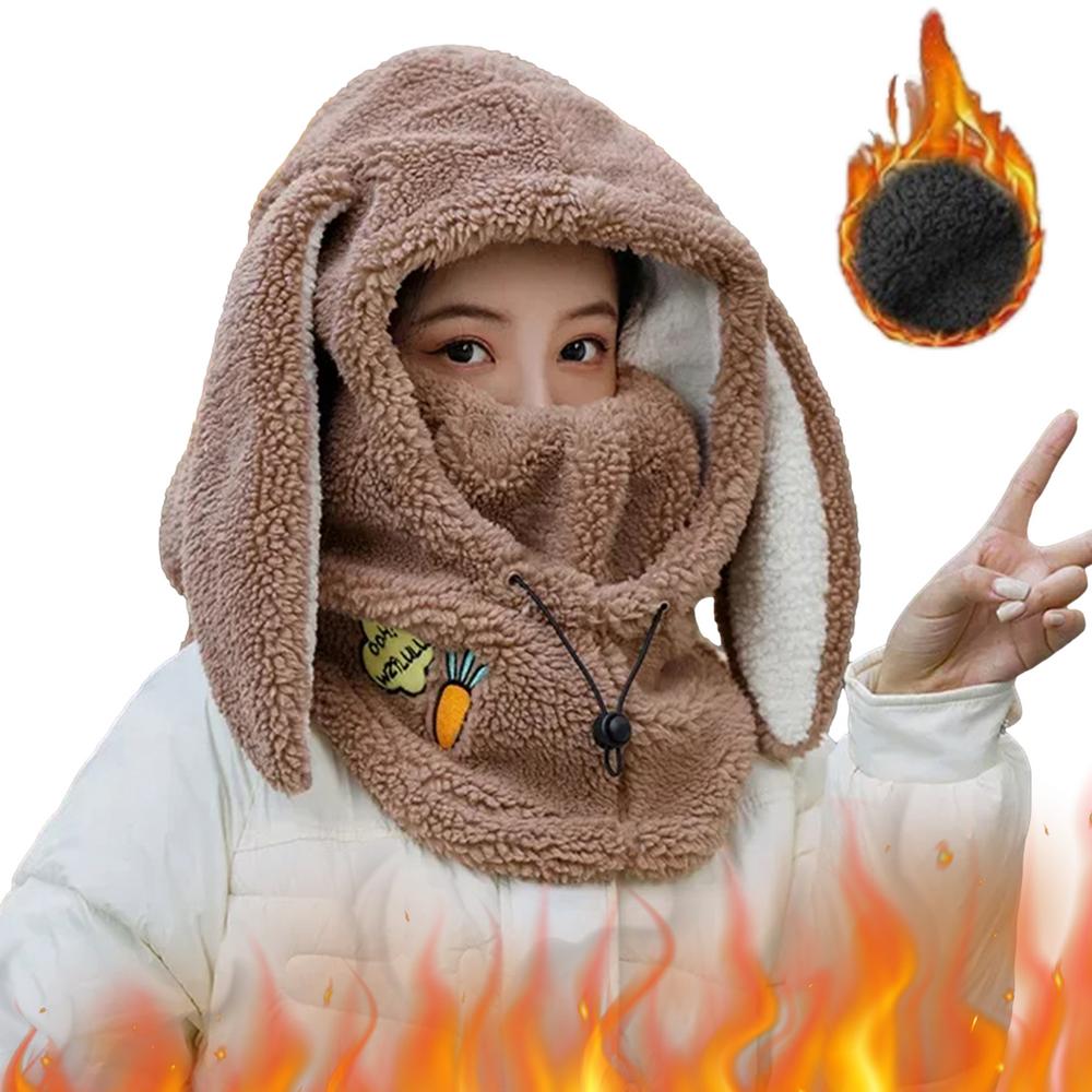 Motorcycle Face Cover Windproof Wind Resistant Warm Face Cover Winter Hat Outdoor Hooded Hat Skiing Head Warmer Cartoon Cute