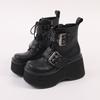 Fashion Brand New Gothic Style Sexy Elegant Chunky Platform Women Ankle Boots Walking Comfy Woman Shoes Platform Boots