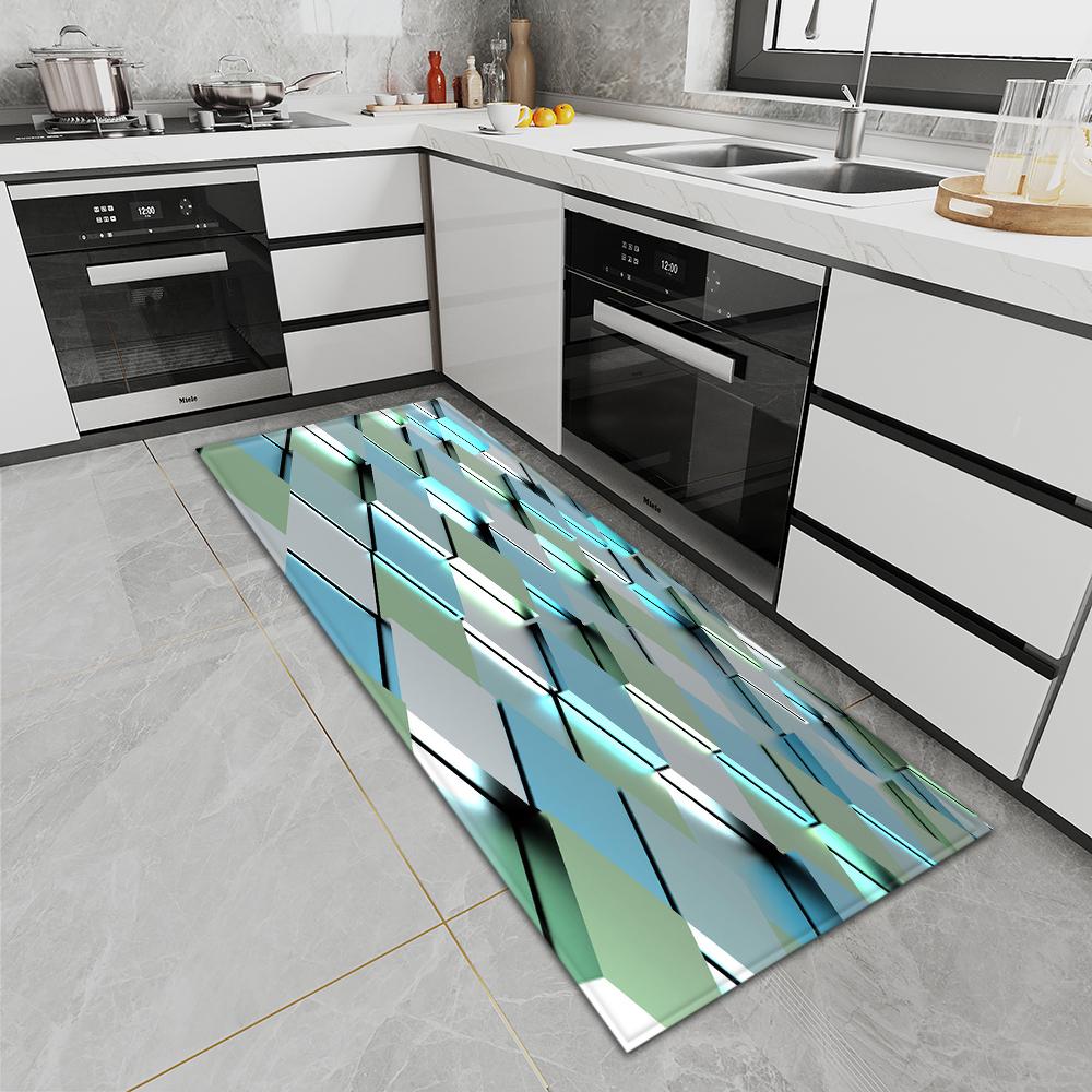 Коврик для входной двери, ковер для кухни, спальни, нескользящий напольный коврик для коридора, балкона, коврик с принтом, напольный коврик