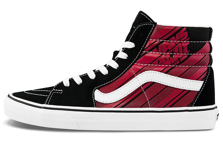 Vans SK8 Hi Ретро Повседневные скейт-туфли Унисекс Черный Красный VN0A4U3C2C5