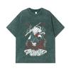 275 GSM Washed T-shirts 100% Cotton Gachiakuta V1 Rudo Print Unisex Heavy Cotton T Shirt