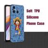 Anime One Piece Luffy Black  Phone Case For Xiaomi Redmi 7A 8A 9A 10A 11A 9C 10C 12C 13C 11 Prime A1 A2 Plus 12 4G Note 9T 12R