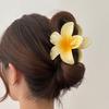 8CM Boho Gradient Large Flower Acrylic Hair Clip for Women Sweet Hair Claws Crab Clamp Barrettes Hawaiian Headwear Accessories
