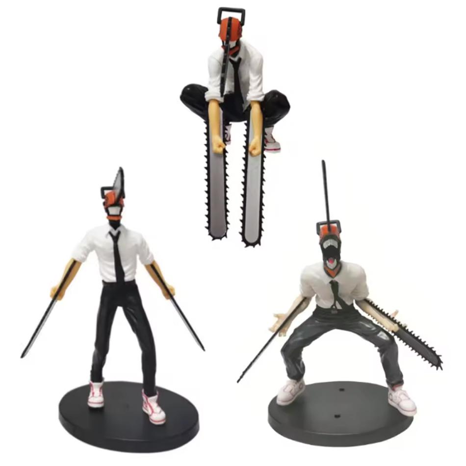 1-3pcs  Chainsaw Man Anime Figure Power Denji Action Figure Pvc Chainsaw Man Power Statuette Pvc Adult Collection Model Doll Toy