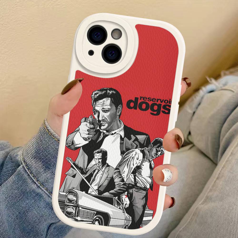 Crime Movie Reservoir-Dog Leather Phone Case For IPhone 16 16e 15 14 13 12 11 Pro Max Plus Mini Cover