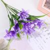 Colorful Wedding Decor Home Ornament Persian Leaf Artificial Flowers Fake Lily Lilies Bouquet