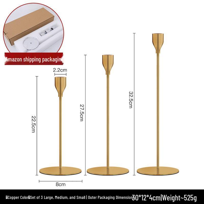 Скандинавская свеча для ароматерапии в стиле легкой роскоши с золотым подсвечником - Идеально для романтических ужинов и элегантного декора стола