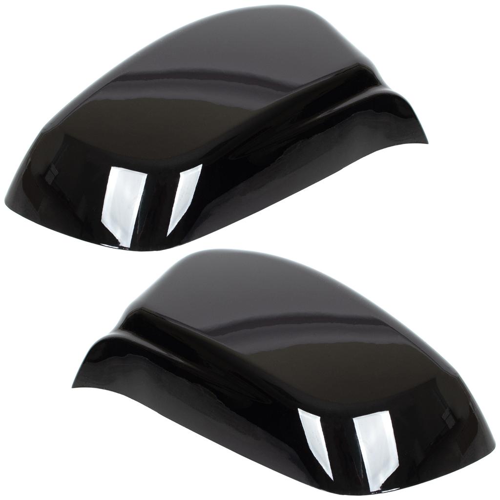 BMW 5 E60 E61 03-08 Mirror Cover Black Glossy Left & Right 2 pcs Set