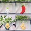 Adorable Plush Vegetable Keychain Plush Toy Featuring Cute Garlic Onion And Pepper Designs
