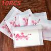 10pcs Vintage Peach Blossom Paper Envelope Postcards Greeting Card Cover Kawaii Stationery Paper Bag Wedding Envelopes
