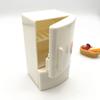 Dollhouse Miniature Kitchen White Wooden Fridge Refrigerator Freezer Kids Toy