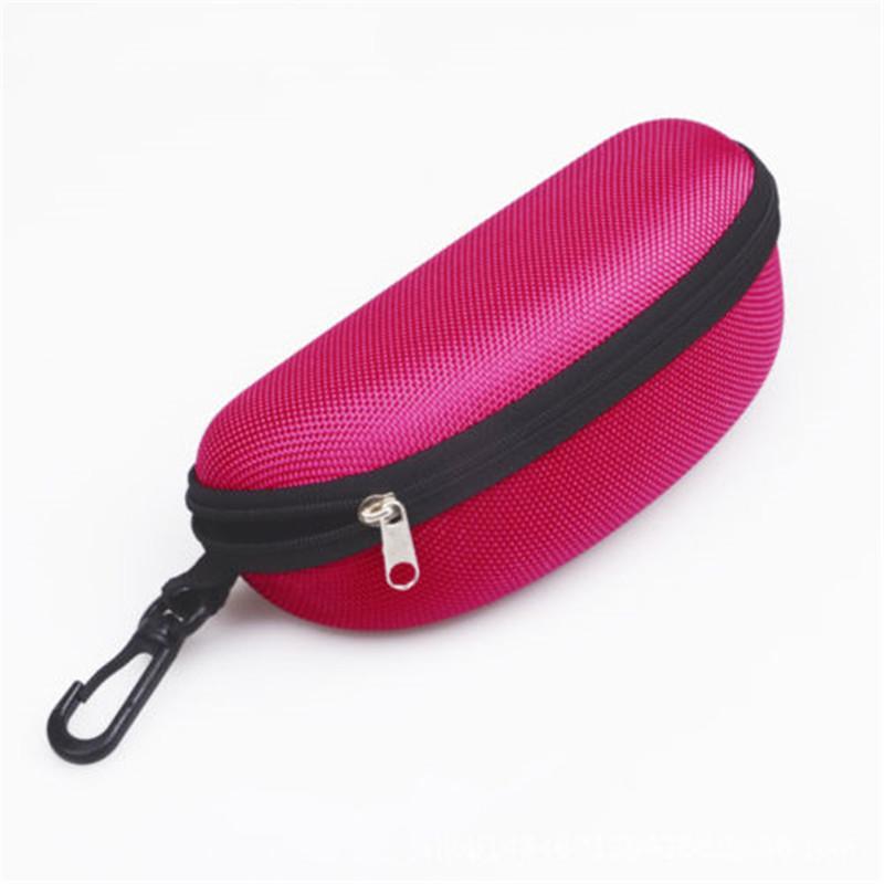 Fashion Classic Portable Zipper Eye Sunglasses Glasses Box Case Clam Shell Protector Hard Pouch