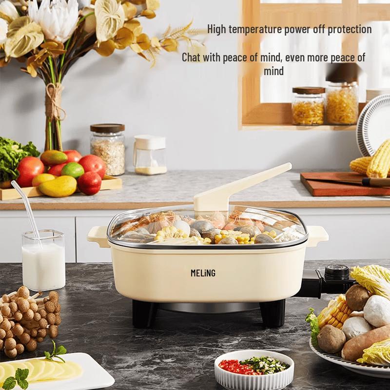 Meiling 5L Multi-function Electric Hot Pot CN plug (adapter included)