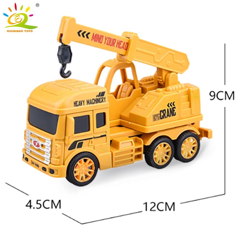 Литой автомобиль, инженерная модель, экскаватор, кран-самосвал, мусоровоз, классическая городская конструкция, детская игрушка для мальчика