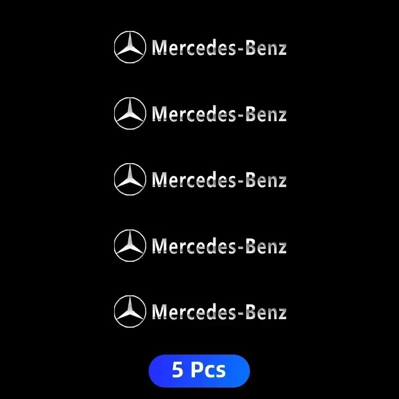 Car Sticker 2/5/10pcs Car Logo 3D Metal Stickers Decorative Accessories For Mercedes Benz A180 A200 A260 W203 W210 W211 W204 C E