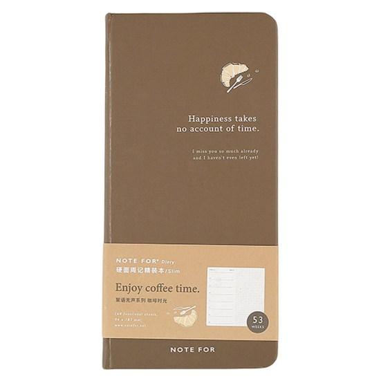 Еженедельный планировщик, 84 листа, 168 страниц, в твердом переплете, тонкий портативный, прямоугольный, с принтом «Горный лес», записная книжка, студенческие принадлежности