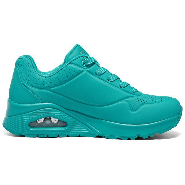 Skechers Uno Soda Butterfly Удобные Универсальные Низкие Повседневные Кроссовки Женские Светло-Зеленый 73690-TURQ