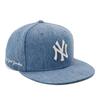 Newera Newera Cap 59FIFTY 14379424 NER35C7717 MLB New York Yankees NY Washed Denim Blue Denim ONSPOTZ Custom Made Men's Women's Hat Gokyu Fifty 5950