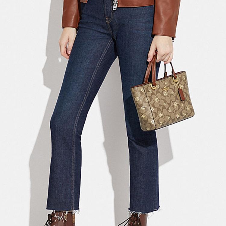 Новая женская сумка через плечо из искусственной кожи COACH Alice, сумка-кроссбоди, сумочка, маленький размер, коричневая, CF378-IMV2X