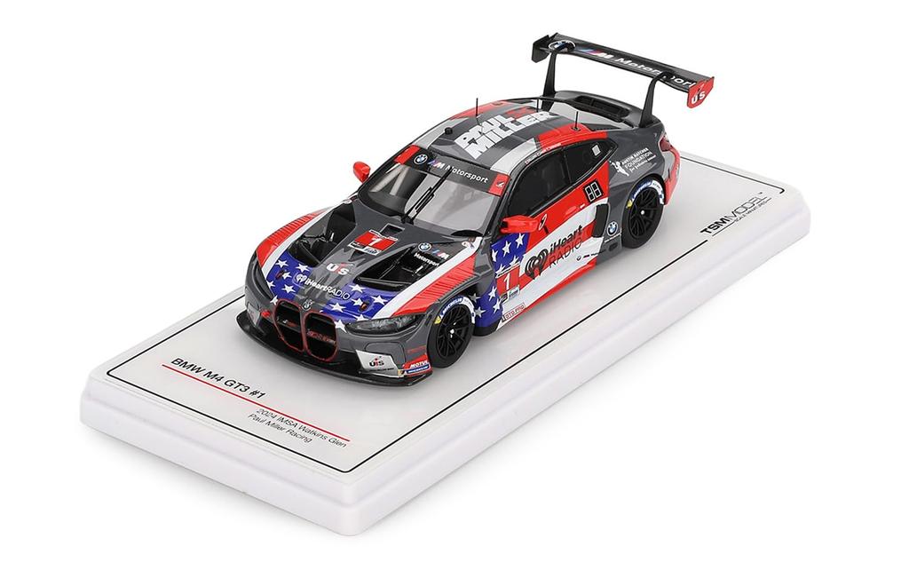 TSM MODEL Scale BMW M4 GT3 IMSA Watkins Glen 2024 Paul Miller Racing Finished Model TSM430838 1/43 #1