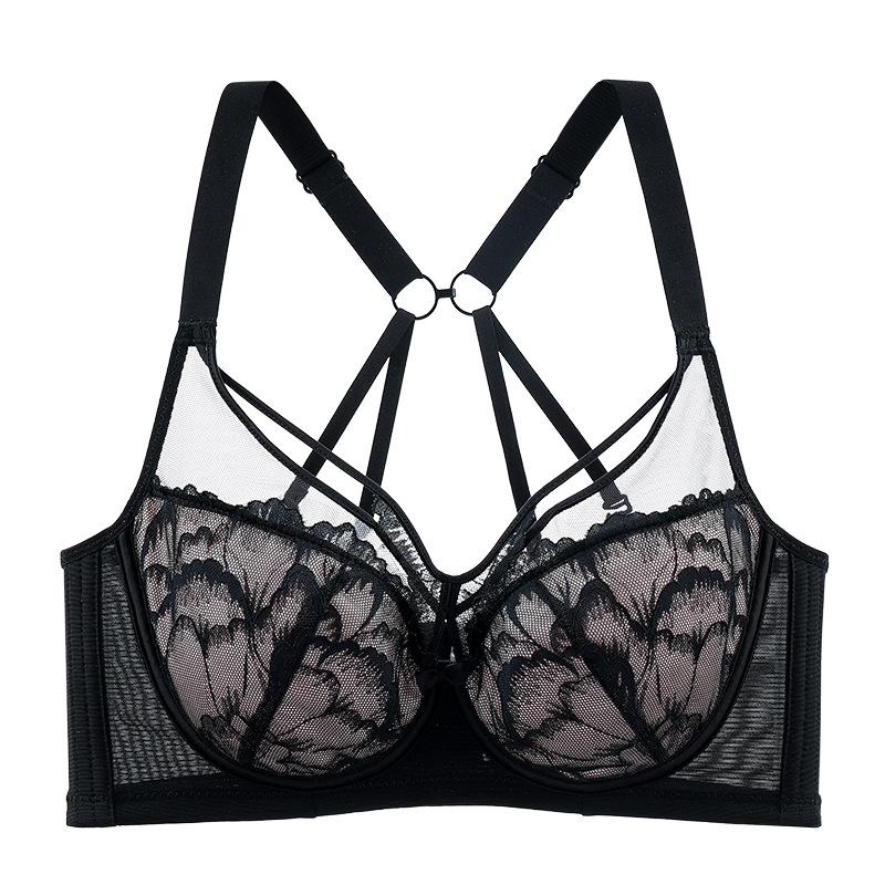 Женское нижнее белье Тонкая коллекция Бюстгальтер Дышащий без косточек Регулируемый топ Поддержка Сексуальный пуш-ап бюстгальтер