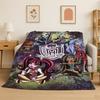 Soft Flannel Blanket M-Monster High Draculaura Vampire Super Comfortable Bedding Sofa Cover Home Decor Gift Teen Boys Girls