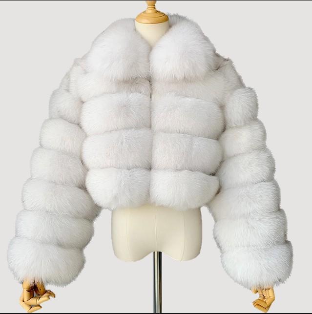 Меховая европейская и американская меховая куртка splicing imitation fox hair короткий воротник куртка с длинным рукавом женская одежда