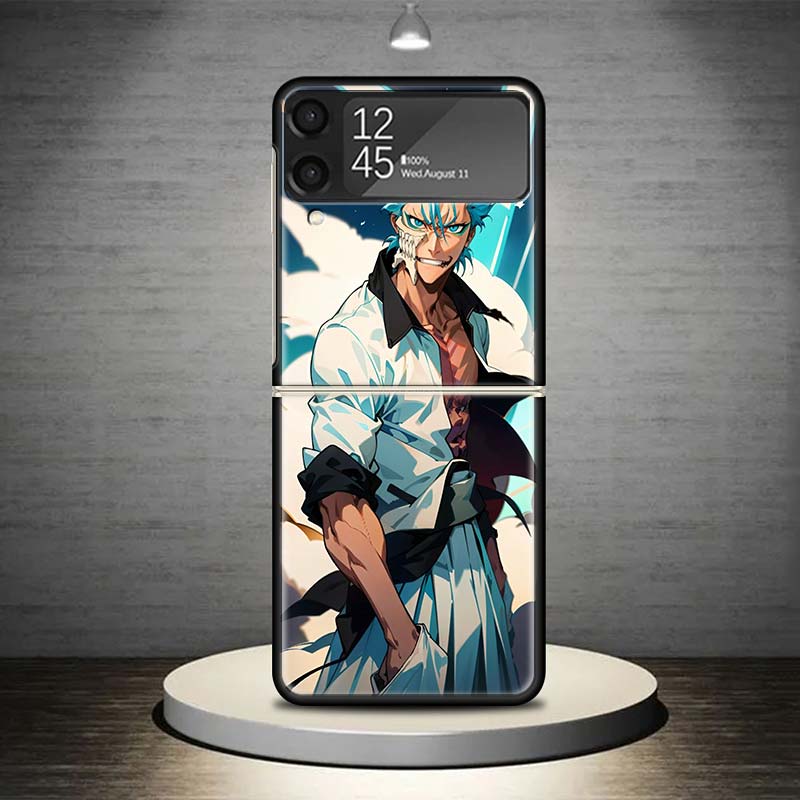 Чехол для телефона Grimmjow 6 Bleach для Samsung Galaxy Z Flip 7 6 5 4 3 5G Ударопрочный чехол Z Flip7 Flip6 ZFlip5 Flip3 Flip4 Роскошный She