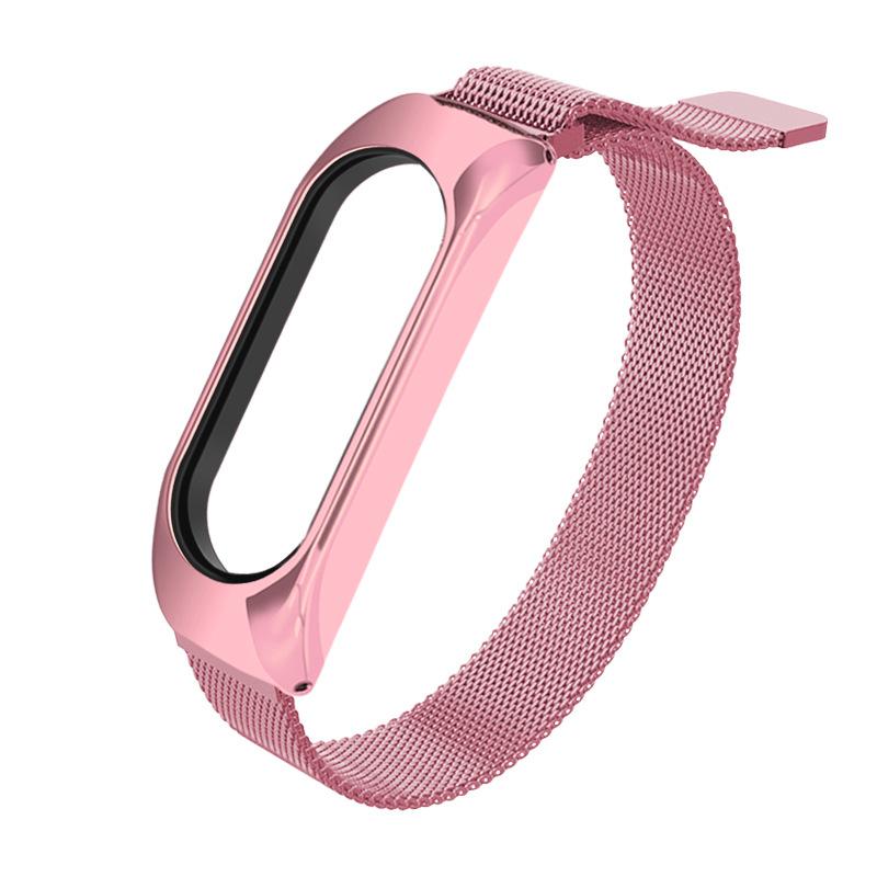 For Xiaomi Mi Band 4 5 6 Millet Bracelet 4 3 Wristband Strap,for Xiaomi Millet Bracelet 3 5 6 Stainless Steel Magnetic Watch Strap