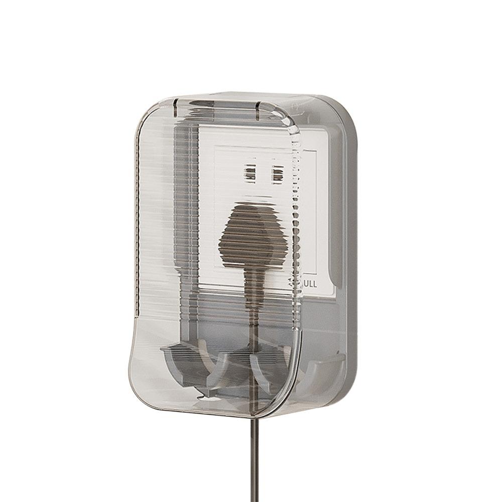 Punch-free Socket Dust Cover with Storage Rack Kitchen Plug Storage Cartoon Waterproof Box
