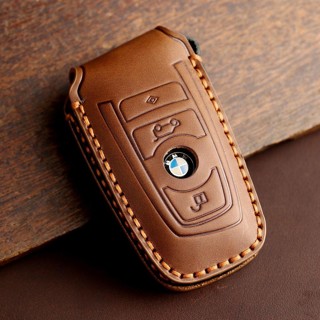 High-End Leather Key Cover for BMW 3/5 Series & X1/X3/X5