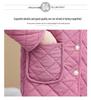 New Plus Velvet Warm Fashionable Short Jacket for Middle-Aged and Elderly Women - Stylish Autumn/Winter Cotton Coat
